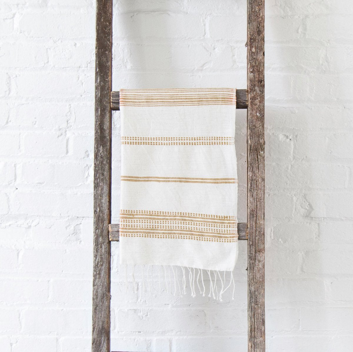 Aden Navy Stripes Hand Towel - Shop Hand Loomed Towels - Dear Keaton