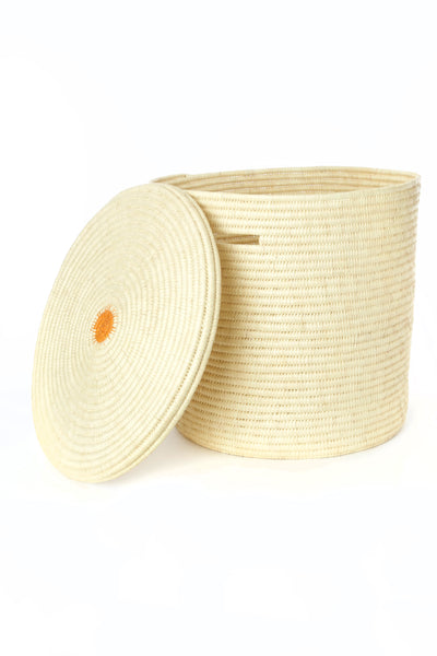 Natural Doulm Palm Hamper Basket