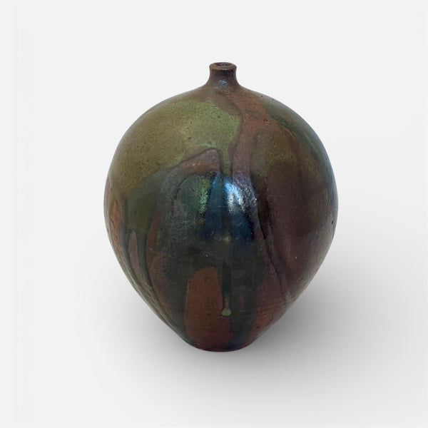 Studio Pottery Weed Pot with Multi Drips