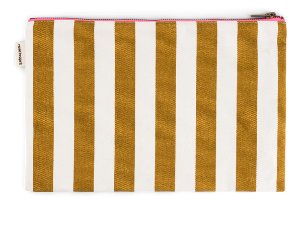 Lili Flat Pouch, Striped