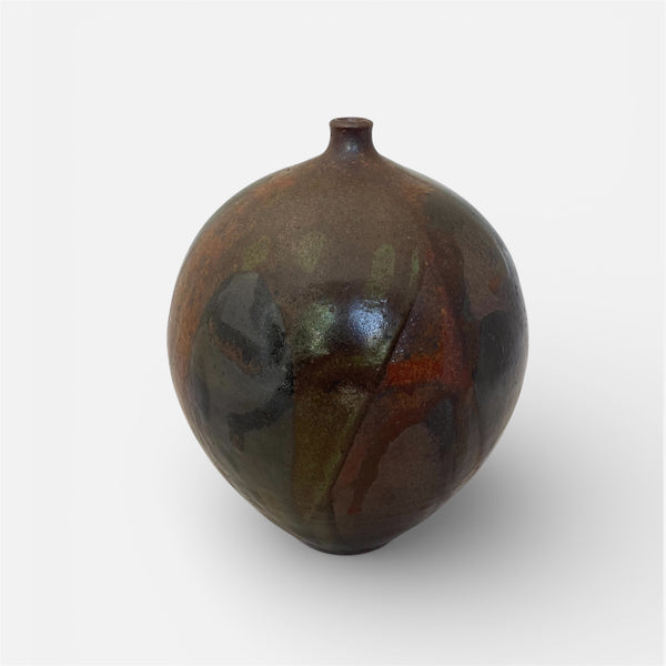 Studio Pottery Weed Pot with Multi Drips