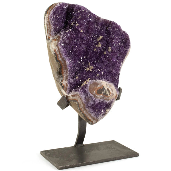 Mineral Cluster Geode on Custom Stand