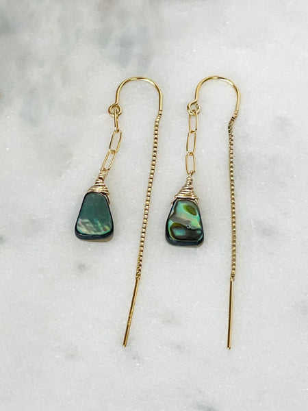 Threader Earrings, 14K Gold Fill