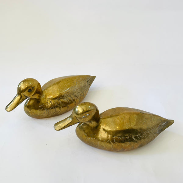 Brass Duck Pair