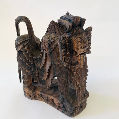 Mythical Creature Wood Carving, Indonesia