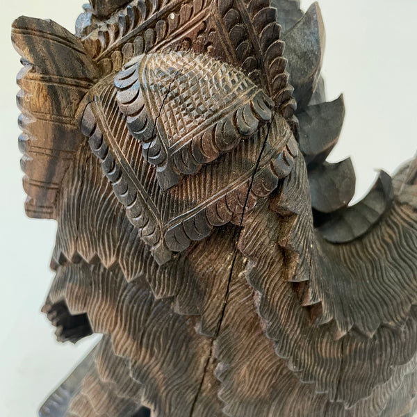 Mythical Creature Wood Carving, Indonesia