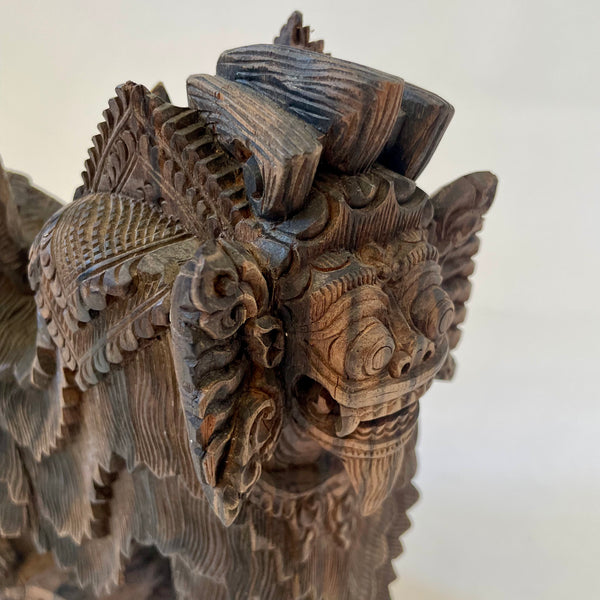 Mythical Creature Wood Carving, Indonesia