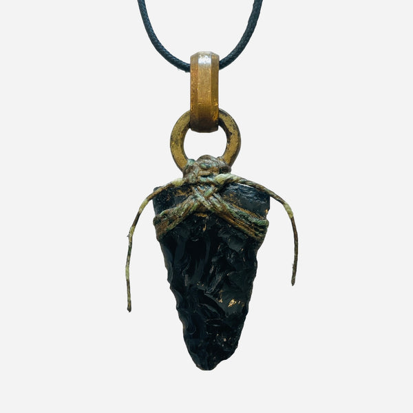 Obsidian Arrowhead Necklace