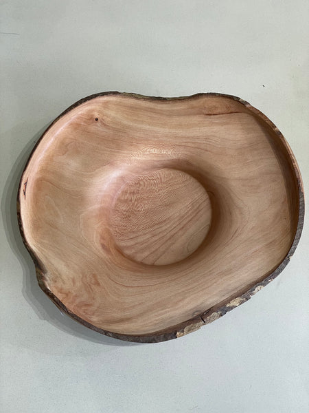 Raw Edge Bowl, Hand Carved
