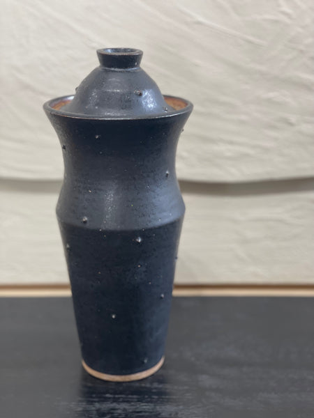Black Urn with Points