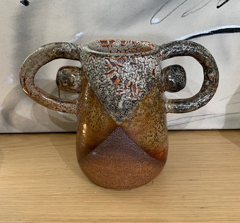 Double Handle Bulb Vase
