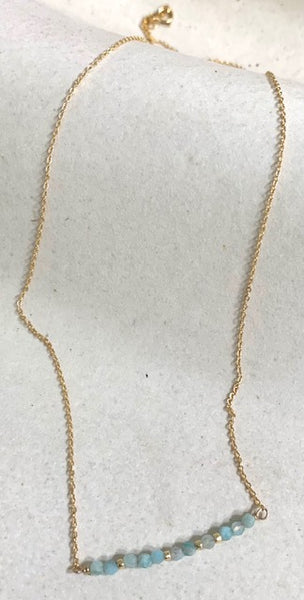Dainty Bar Necklace, 14K Gold Fill