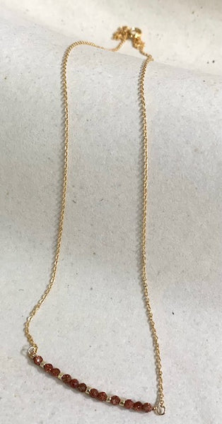 Dainty Bar Necklace, 14K Gold Fill