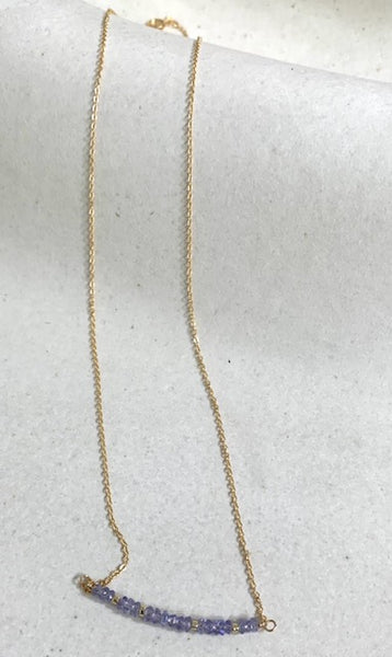 Dainty Bar Necklace, 14K Gold Fill