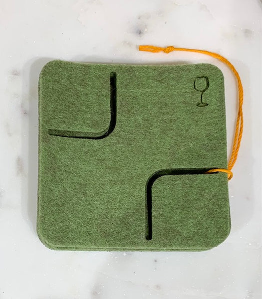 Felt Coas-teez Square Coasters