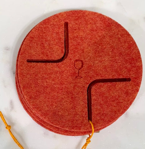 Felt Coas-teez Round Coasters