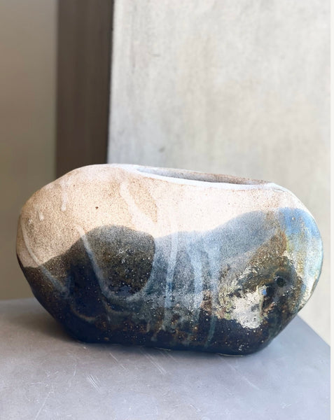 Hand Built Two Tone Vase