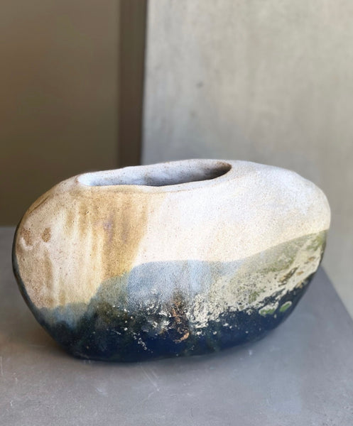 Hand Built Two Tone Vase