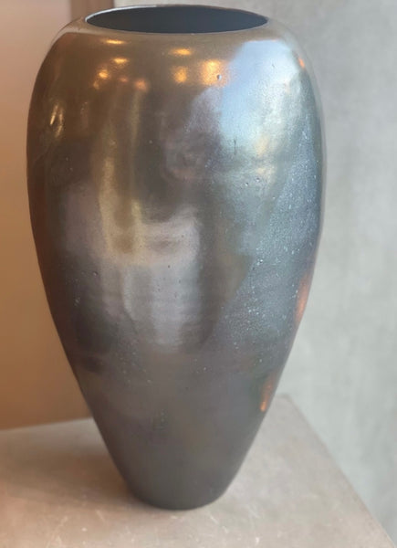 Tall Gunmetal Vase