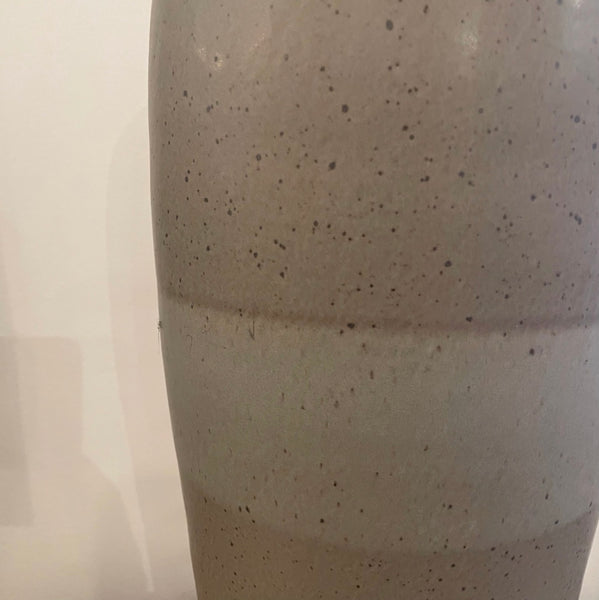 Tall Grey Stripe Vase