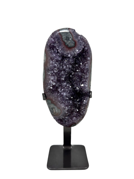Mineral Cluster Geode on Custom Stand