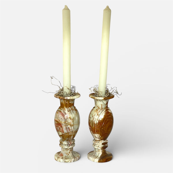 Onyx Candlestick Pair