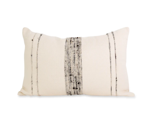 Bogota Pillow, Ivory/Grey