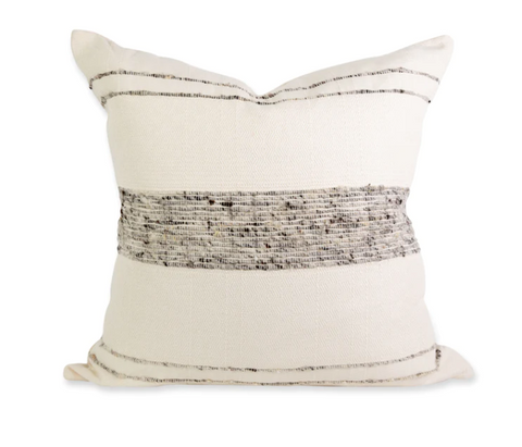 Bogota Pillow, Ivory/Grey