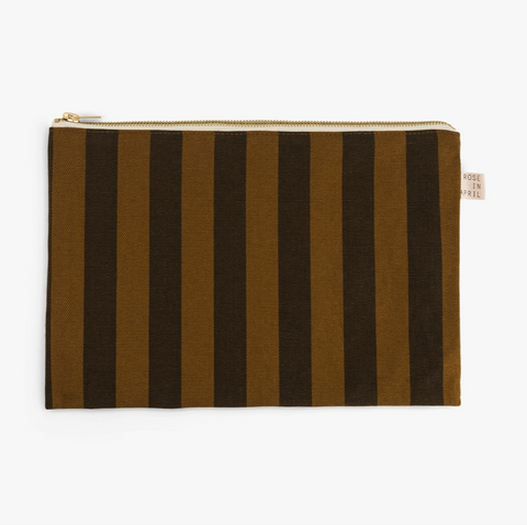 Lili Flat Pouch, Striped