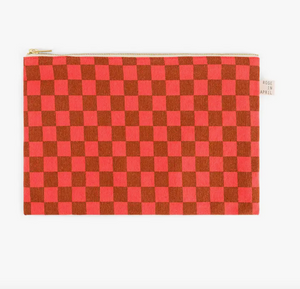 Lili Flat Pouch, Checkerboard