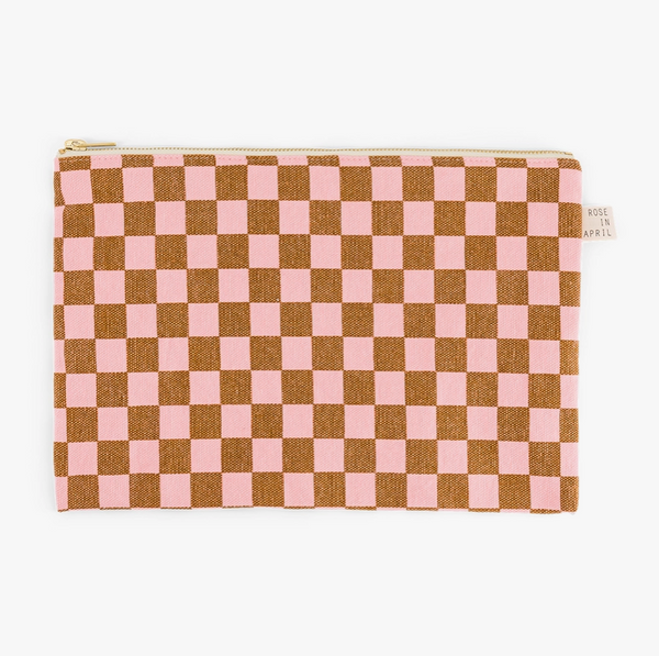 Lili Flat Pouch, Checkerboard