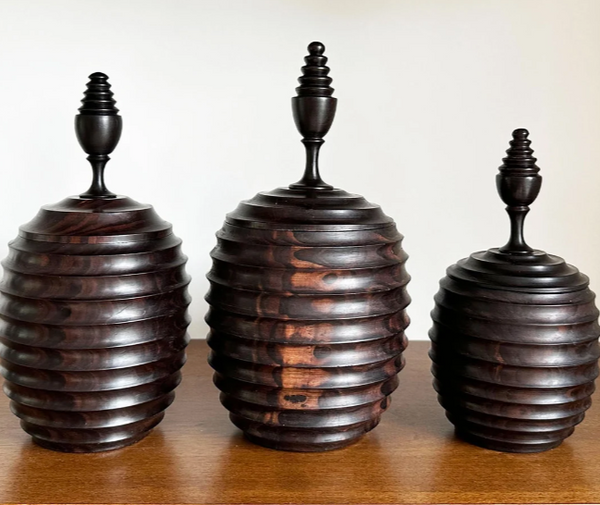 Matola Range Ebony Wood Vessel