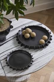 Black Ceramic Tray