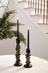 Stacked Glass Candleholder