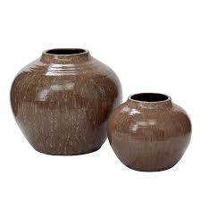 Glazed Brown Vase