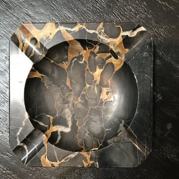 Black Marble Ashtray