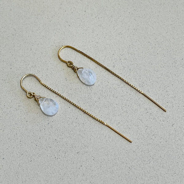 Threader Earrings, 14K Gold Fill
