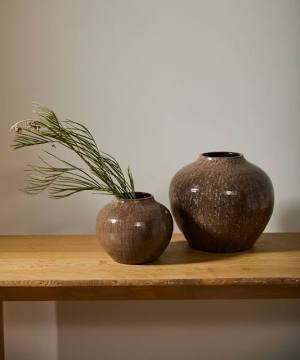 Glazed Brown Vase