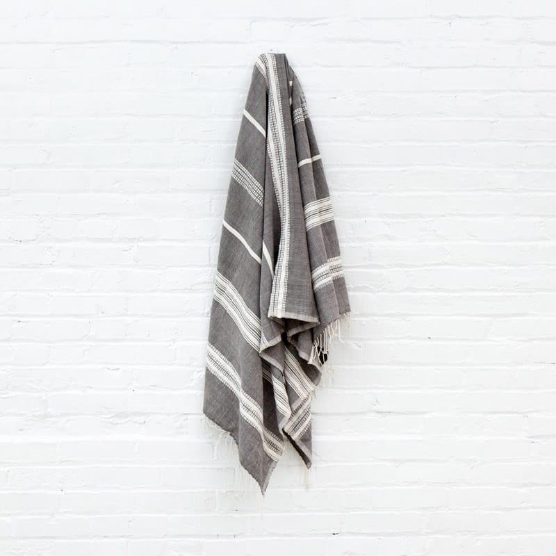 Aden Stripes Bath Towel Natural Stripe