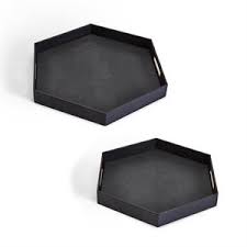 Faux Stingray Hexagon Tray