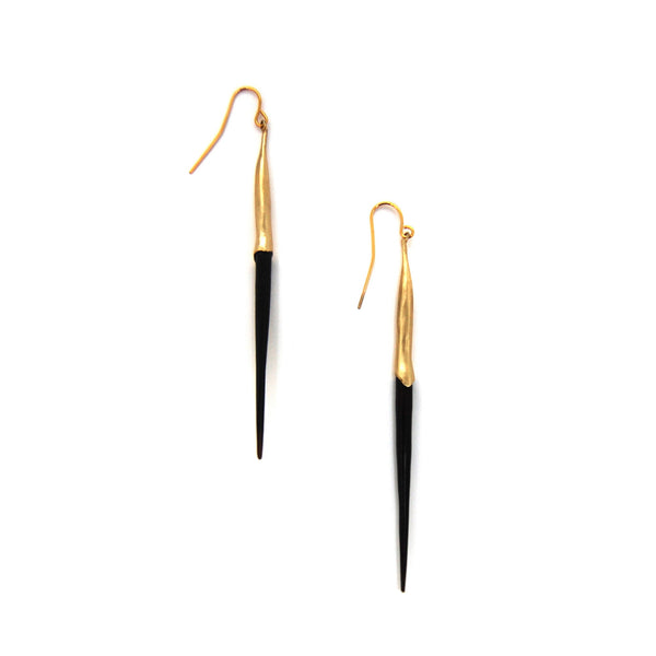 Bionic Brass Quill Earring