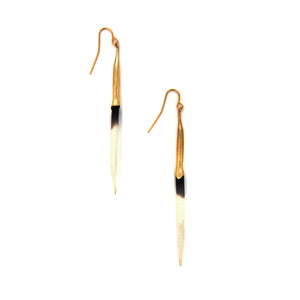 Bionic Brass Quill Earring