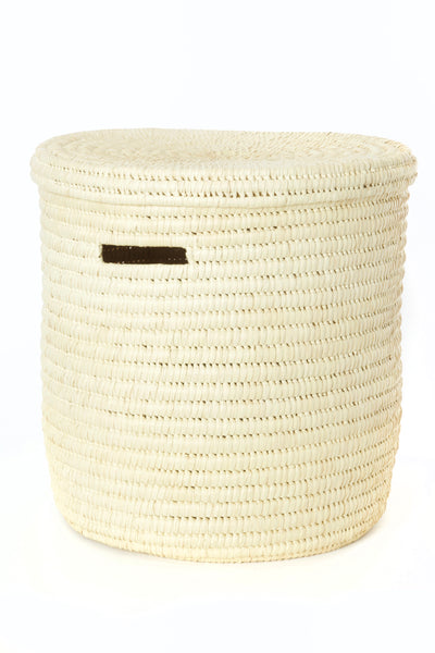 Natural Doulm Palm Hamper Basket