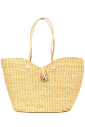 Tote With Braided Leather Tassel