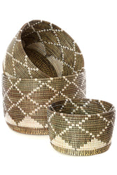Nesting Diamond Design Baskets