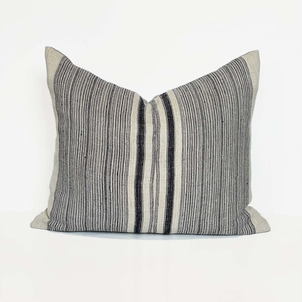 Vintage Hemp Striped Pillow